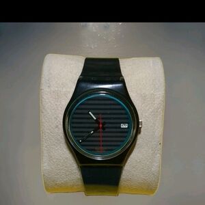 Swatch Black and Red Smartwatch